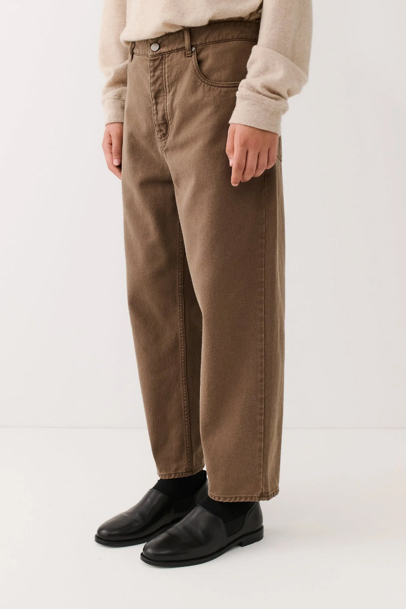 Terek Jean - Washed Brown Twill