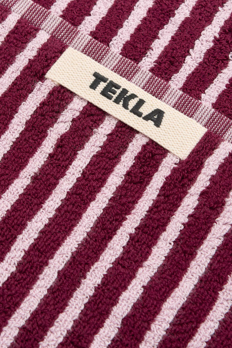 Tekla Terry Towel - Red & Rose