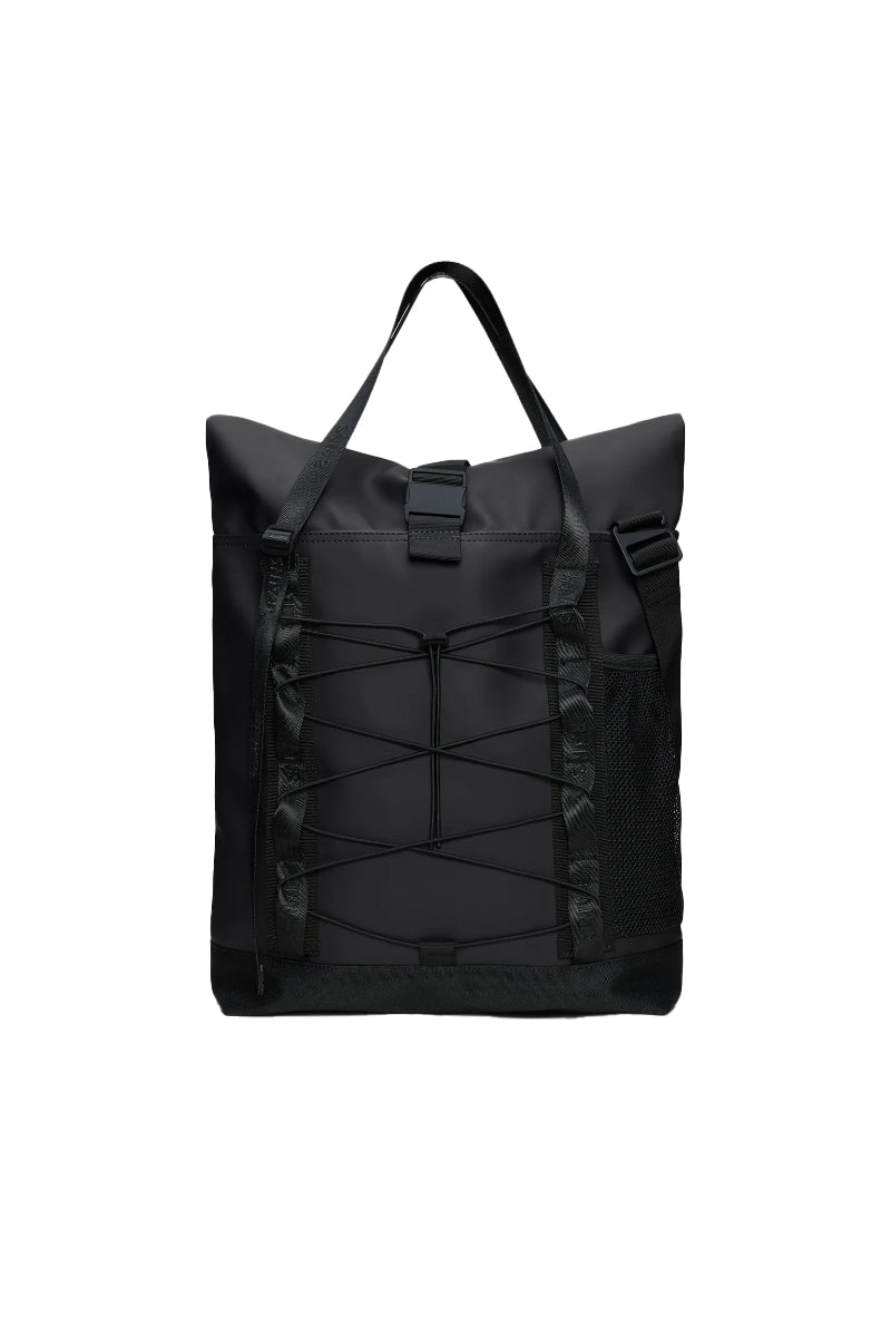 Trail Rolltop Tote Bag - Black