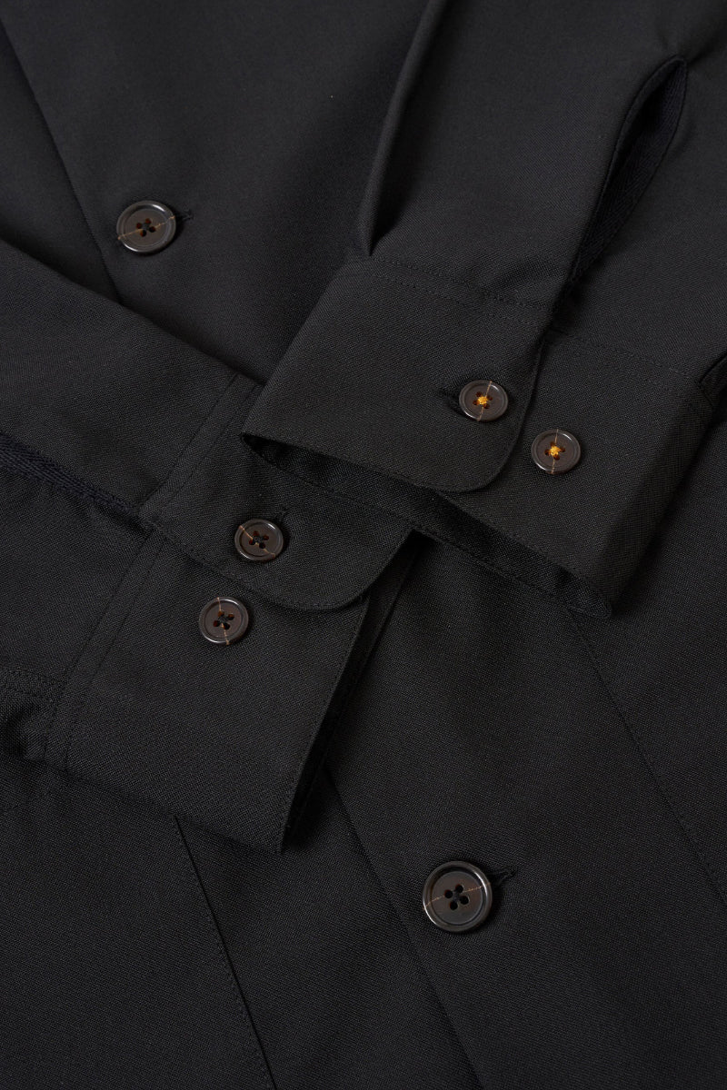 Tropical Suiting Travail Shirt - Black