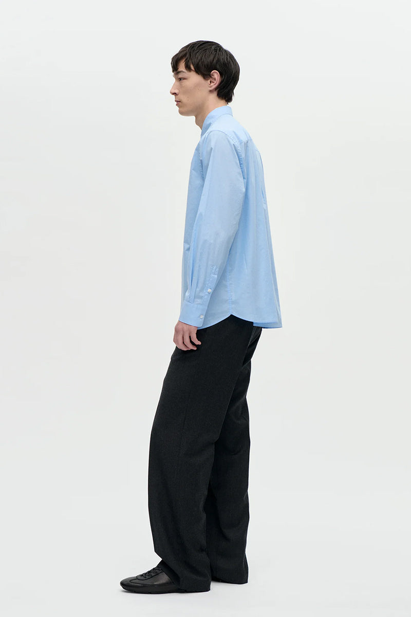 Washed Cotton Volume Shirt - Sky Blue