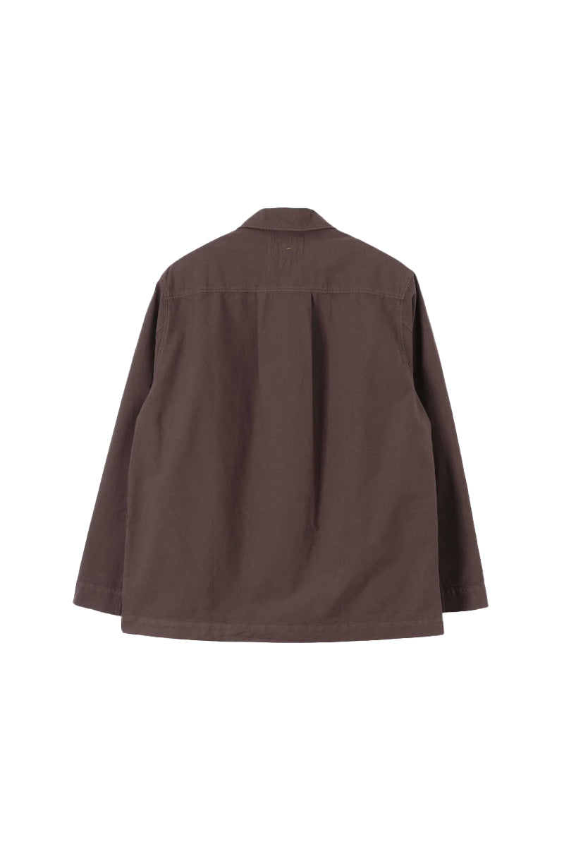 MHL. Long Sleeve Half Zip Pull On Shirt - Earth