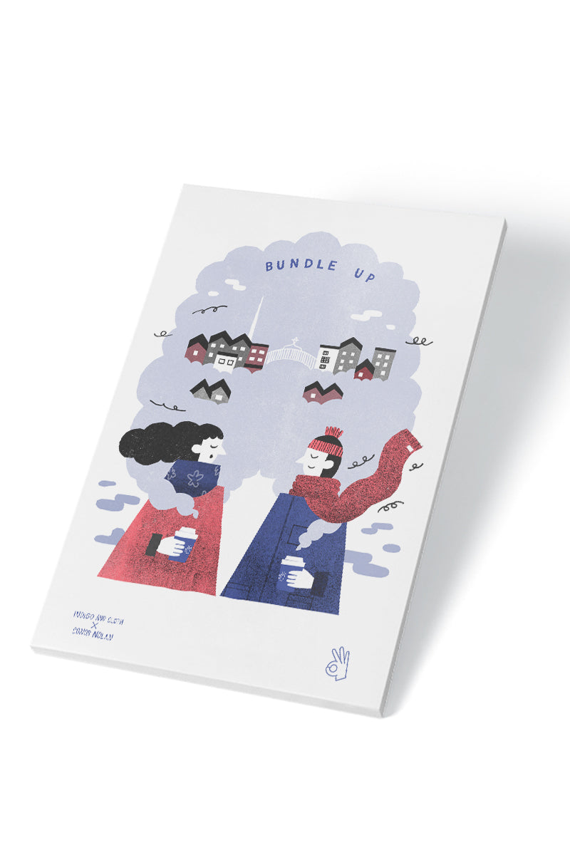 Indigo & Cloth x Conor Nolan - Bundle Up Print (A3)