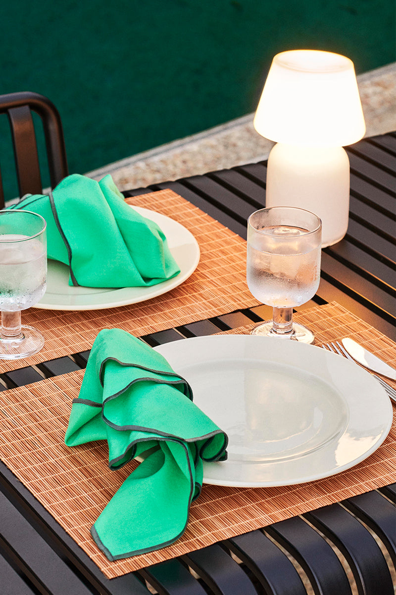 Outline Napkins Set of 4 - Verdigris Green (W40 x L40)