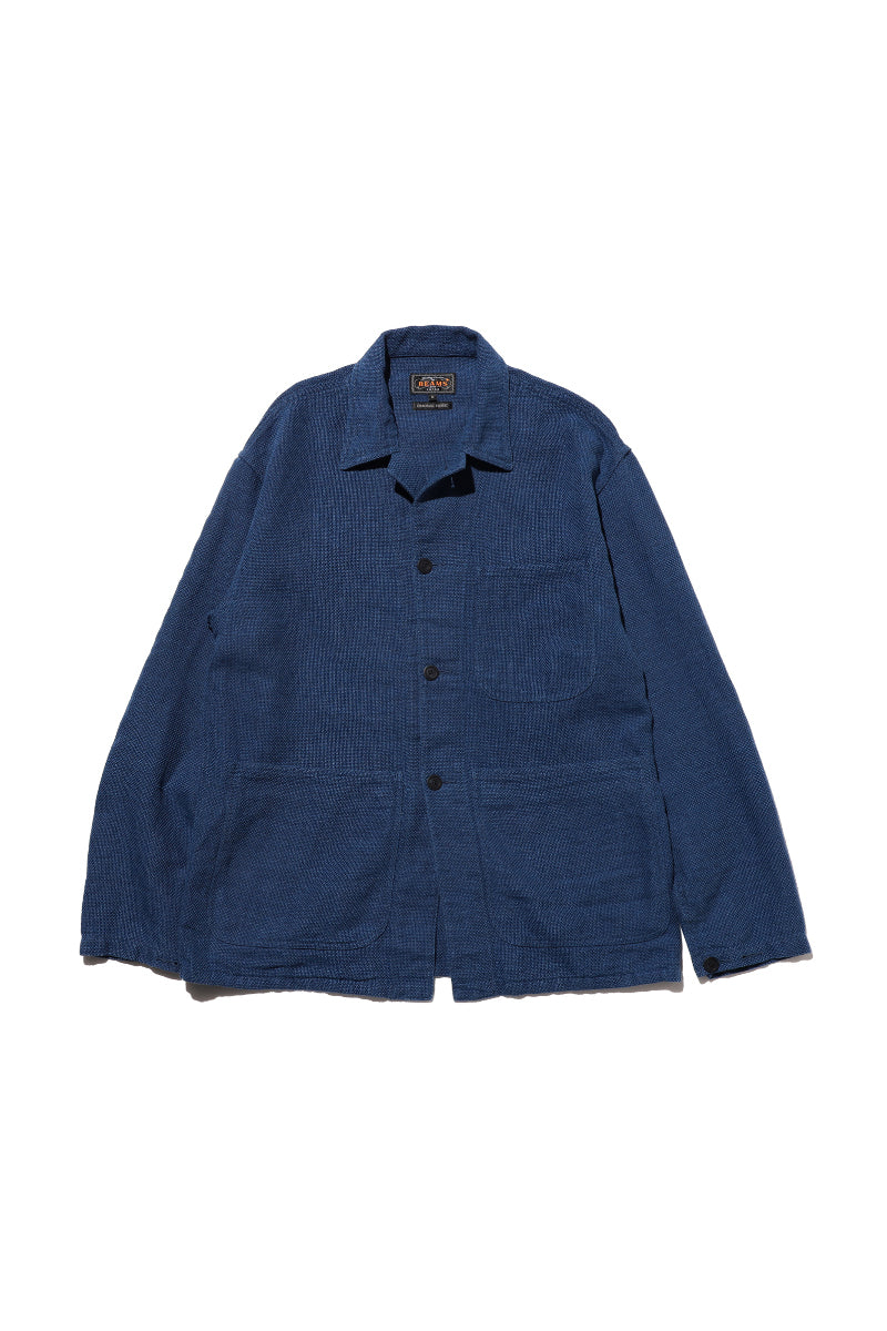 MIL Chore Jacket Cotton Linen - Navy