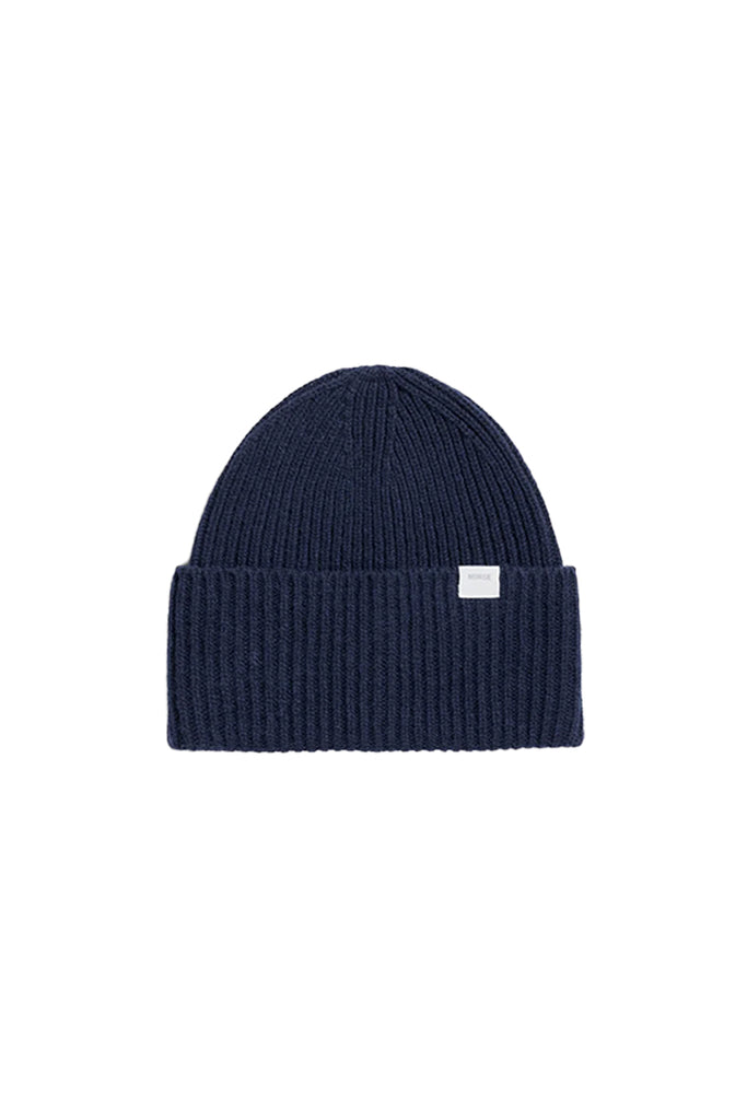 Norse Standard Merino Lambswool Beanie - Navy