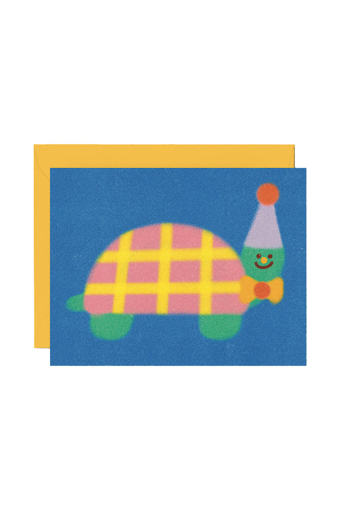 Birthday Turtle by Zoey Kim - Greeting Card