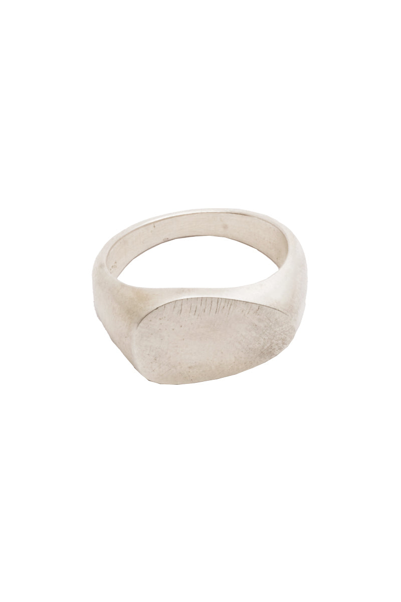 Weird O Signet Solid (Large) - Sterling Silver