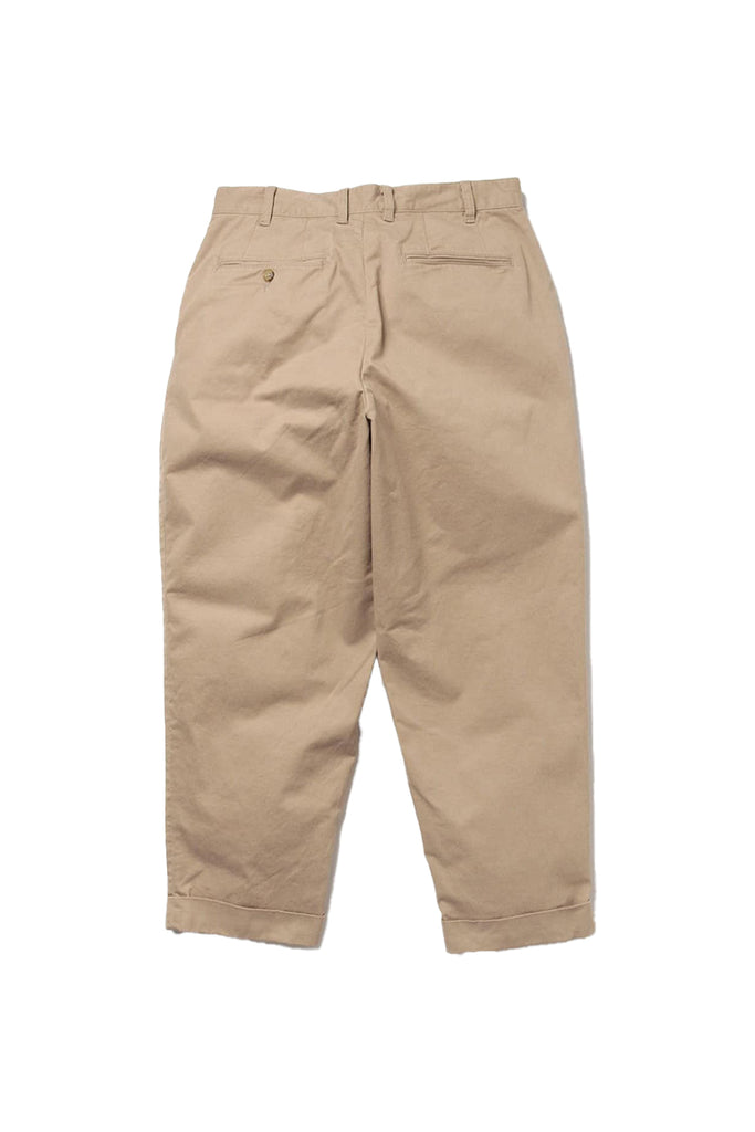 2 Pleats Twill Pant - Khaki