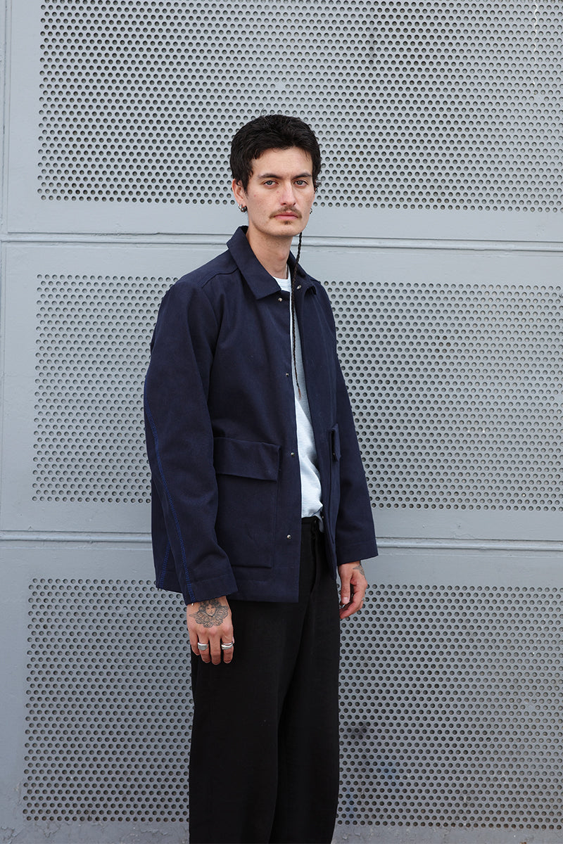 Artikel København A4 Chore Jacket - Navy Blue Heavy Canvas