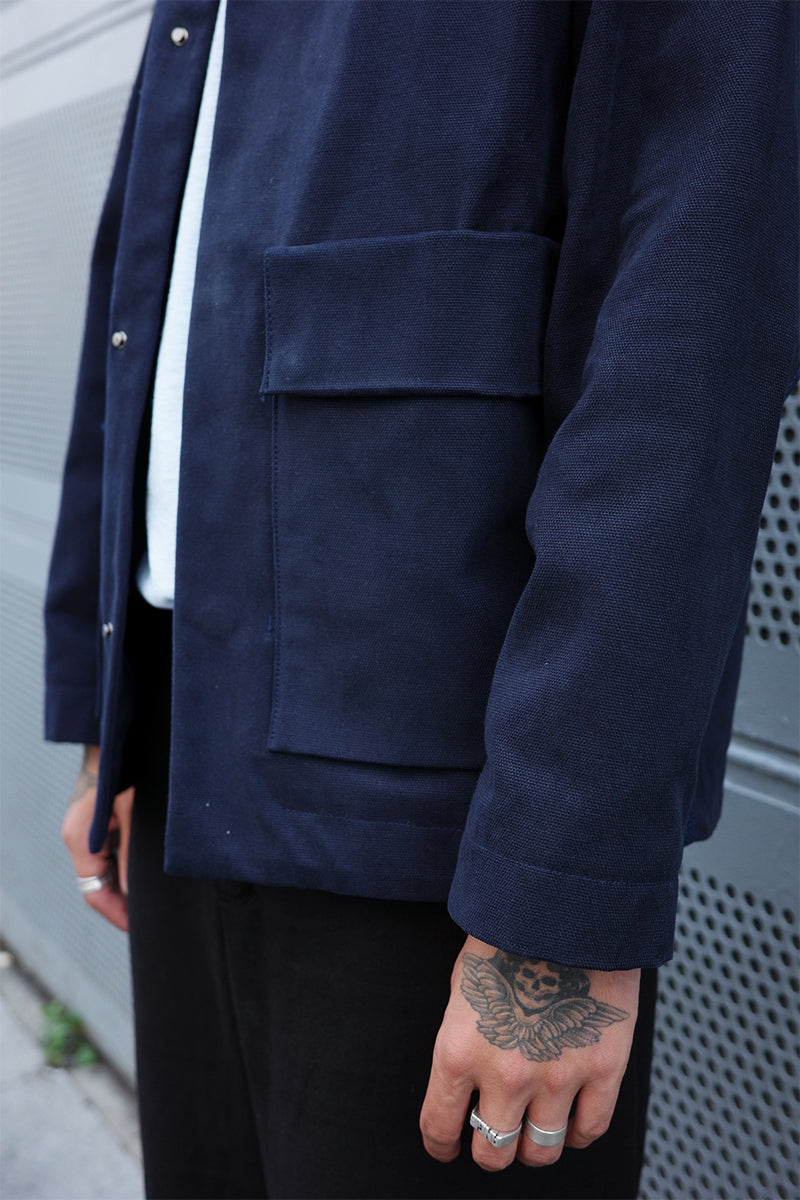 Artikel København A4 Chore Jacket - Navy Blue Heavy Canvas