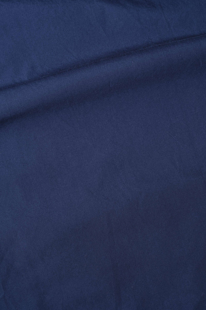 MHL. Asymmetric Round Collar Washed Poplin Shirt - Cobalt