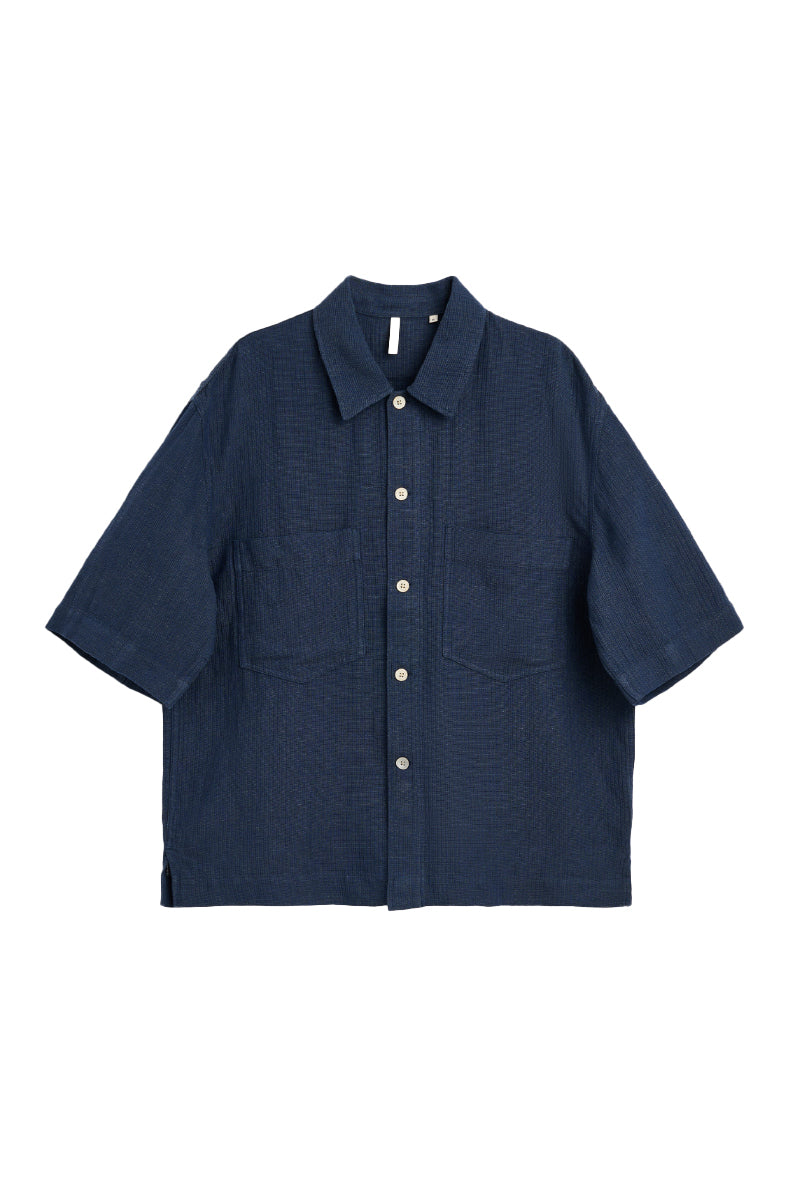 Adam Short Sleeve Shirt - Navy