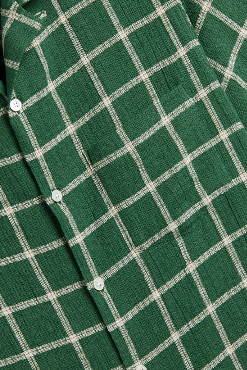 Alvor Short Sleeve Shirt - Green Check
