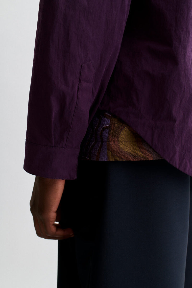 Alvaro Atelier Zip Shirt - Violet Dusk