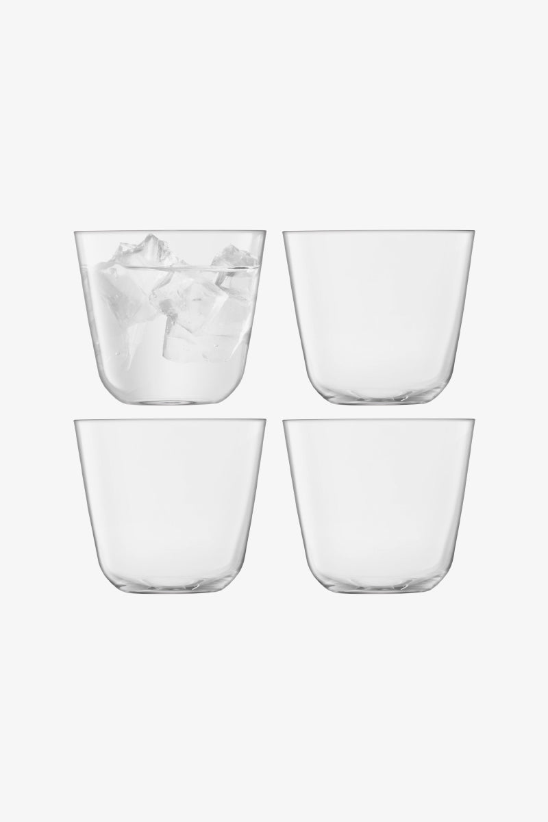 Arc Tumbler Set of 4 - Clear (260ml)