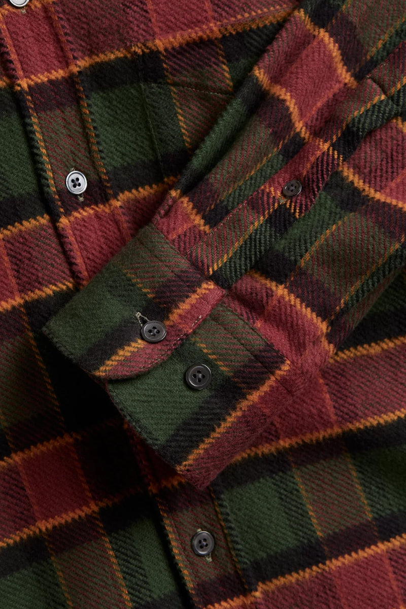 Argila Button Down Woven Shirt - Green Check