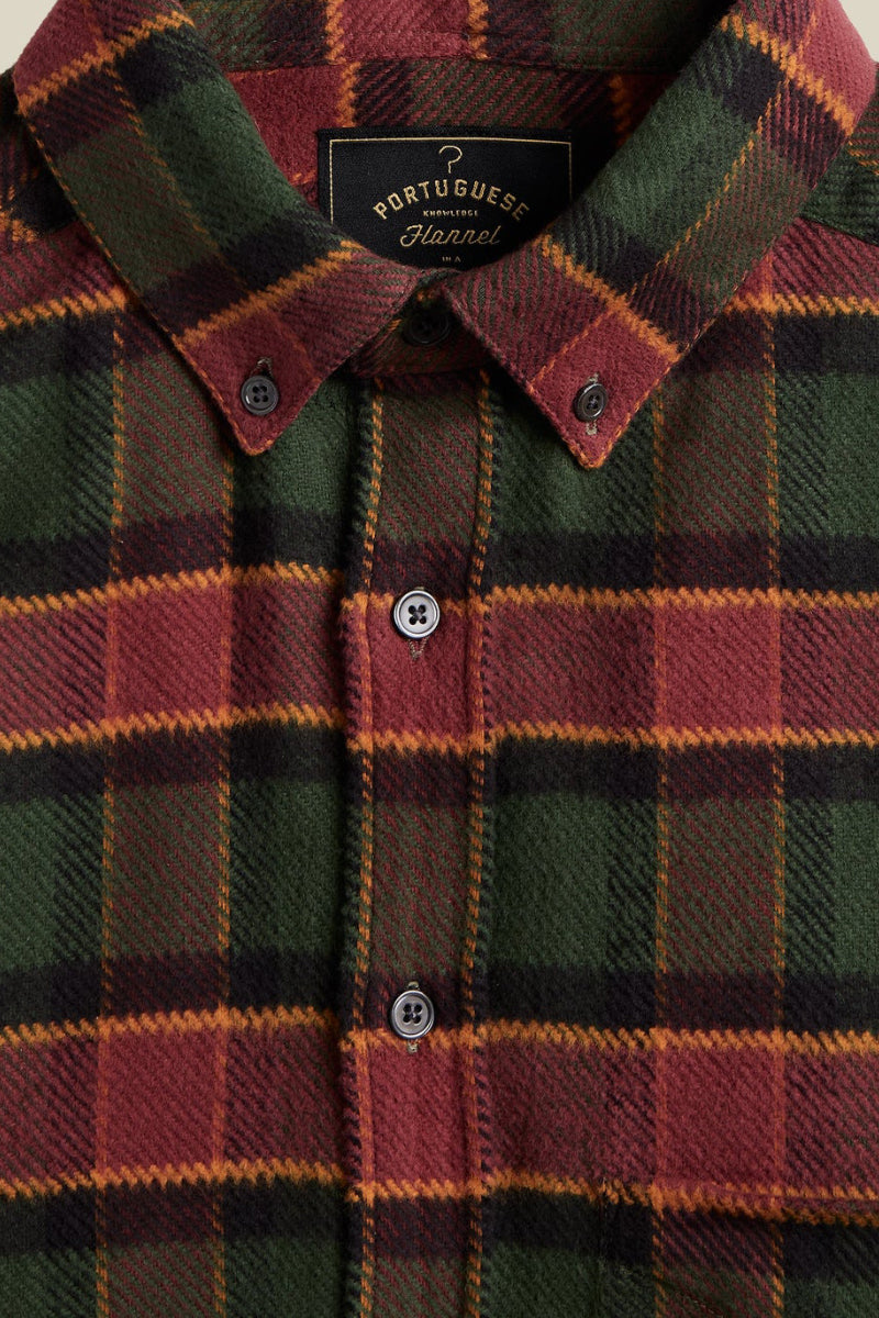 Argila Button Down Woven Shirt - Green Check