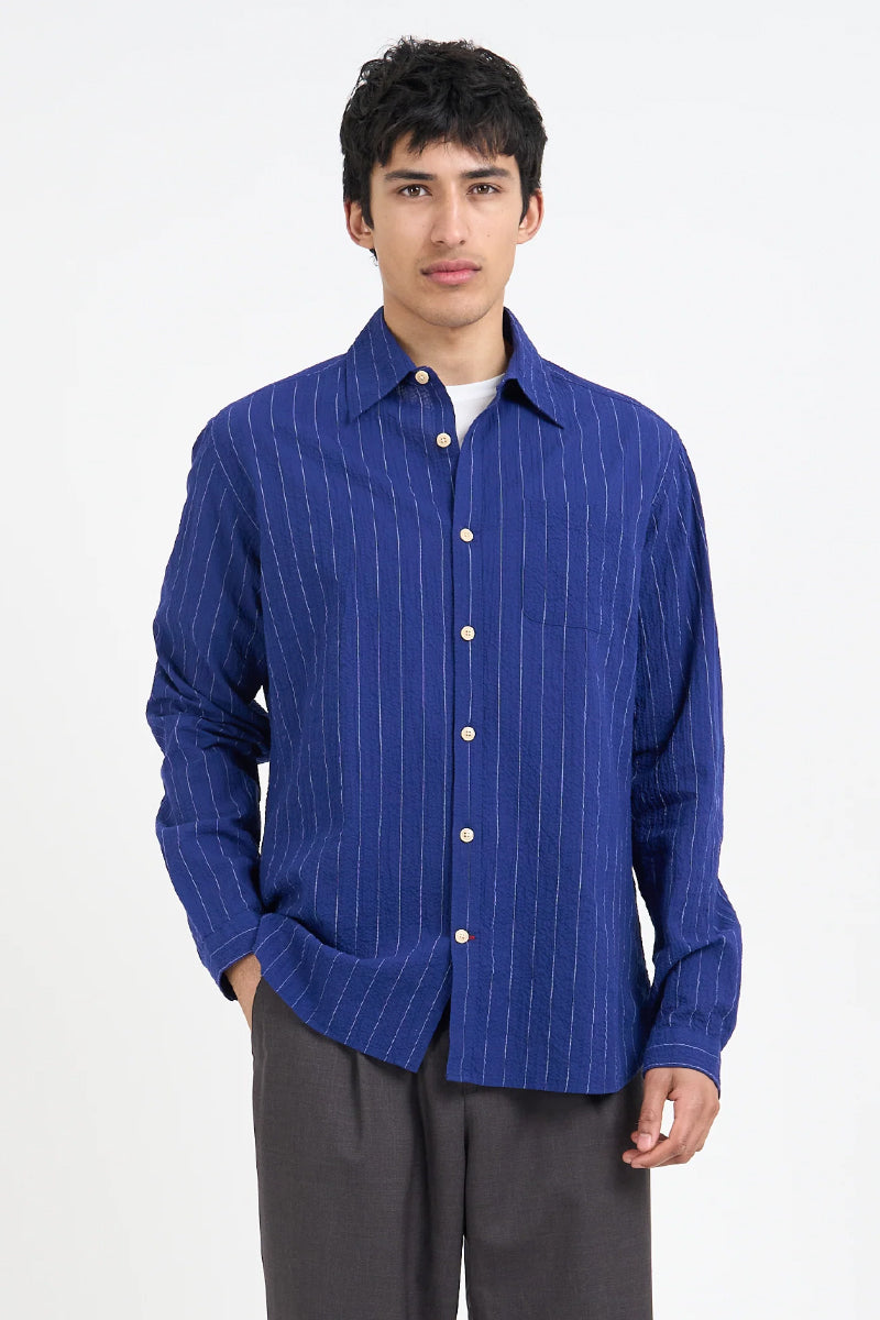 Atlanta Long Sleeve Shirt - Blue