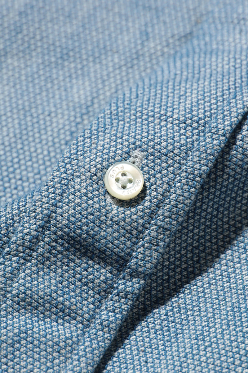 Button Down Classic Fit Oxford Shirt - Light Indigo
