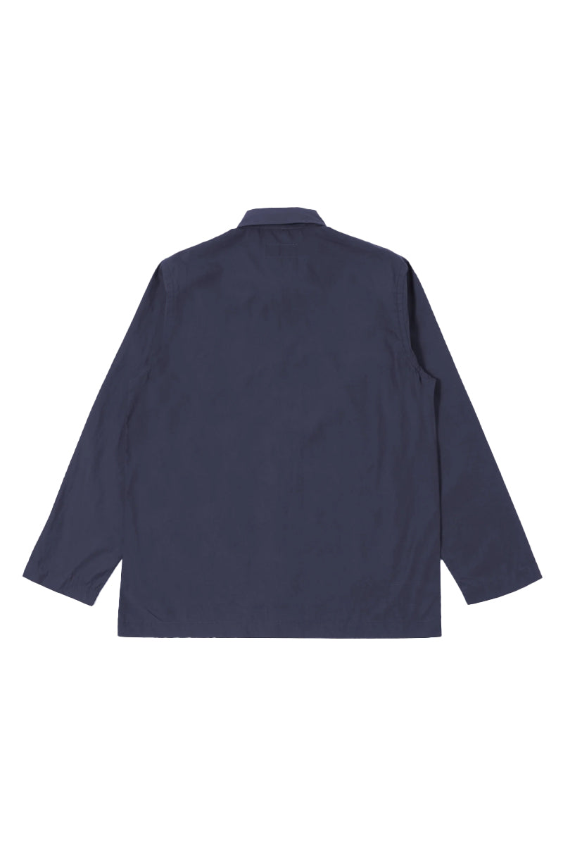Peached Poplin Bakers Overshirt - Navy