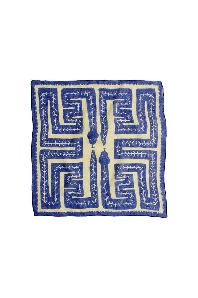 Soroche Wool Bandana - Andean Blue