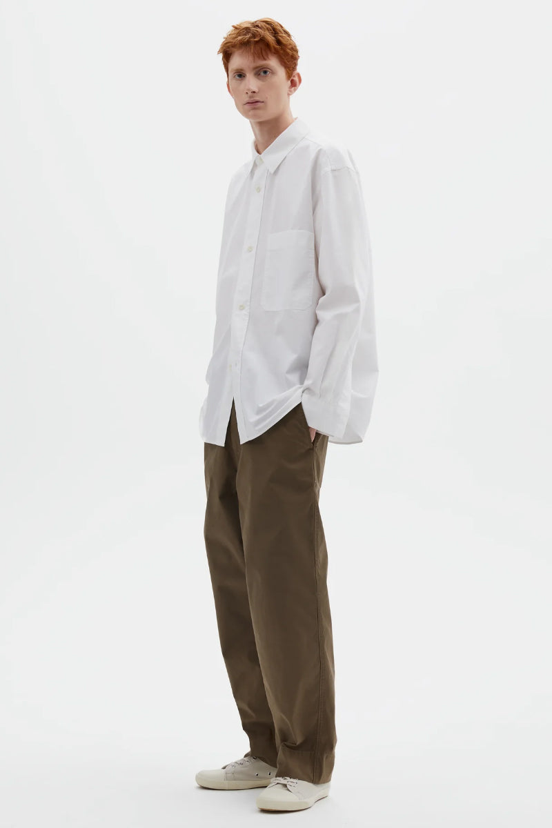 MHL. Basic Compact Cotton Poplin - White
