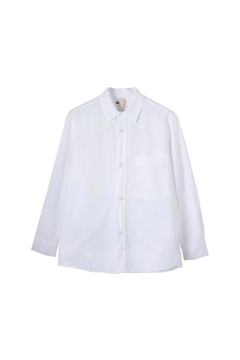 MHL. Basic Compact Cotton Poplin - White