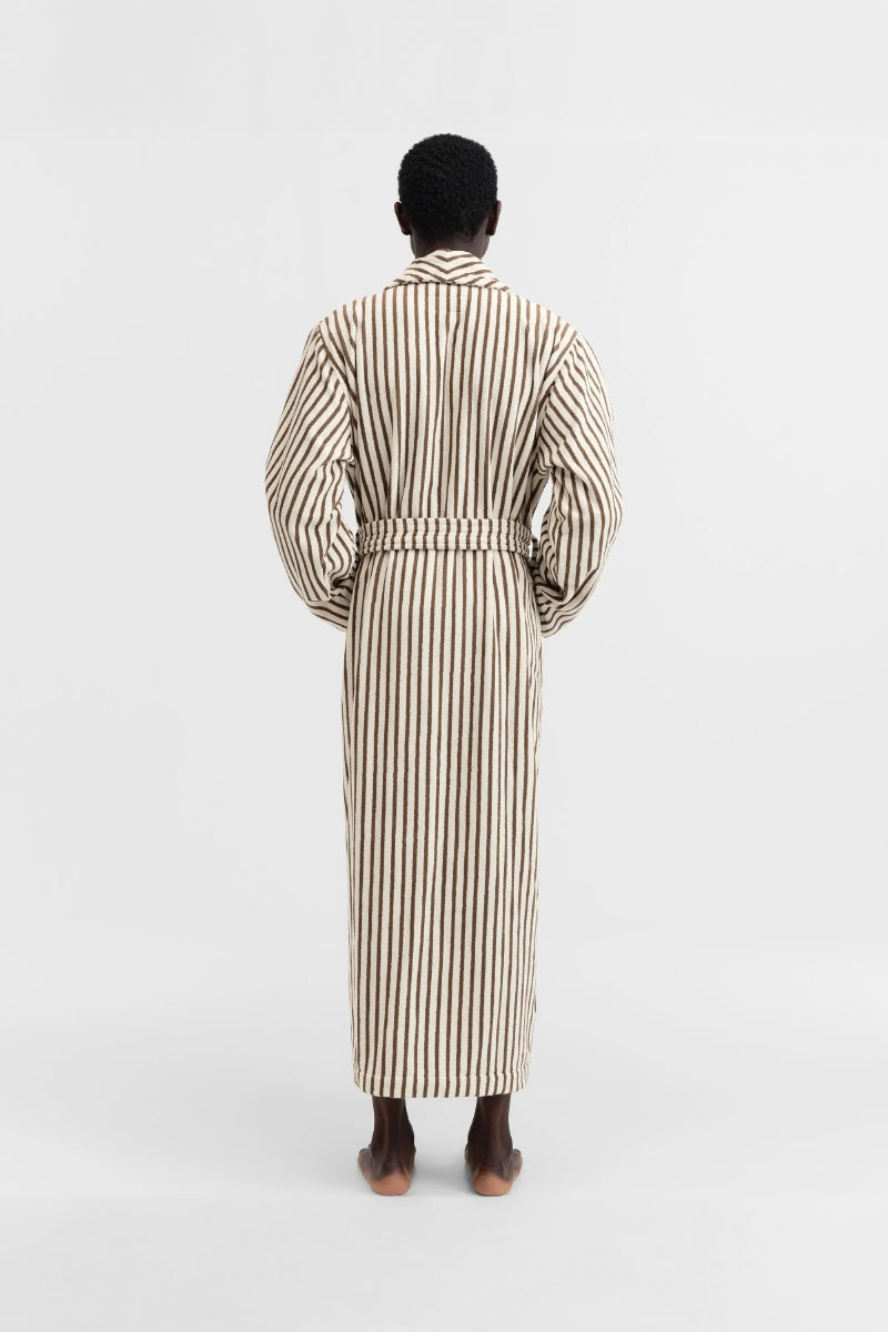 Tekla Bathrobe - Kodiak Stripe