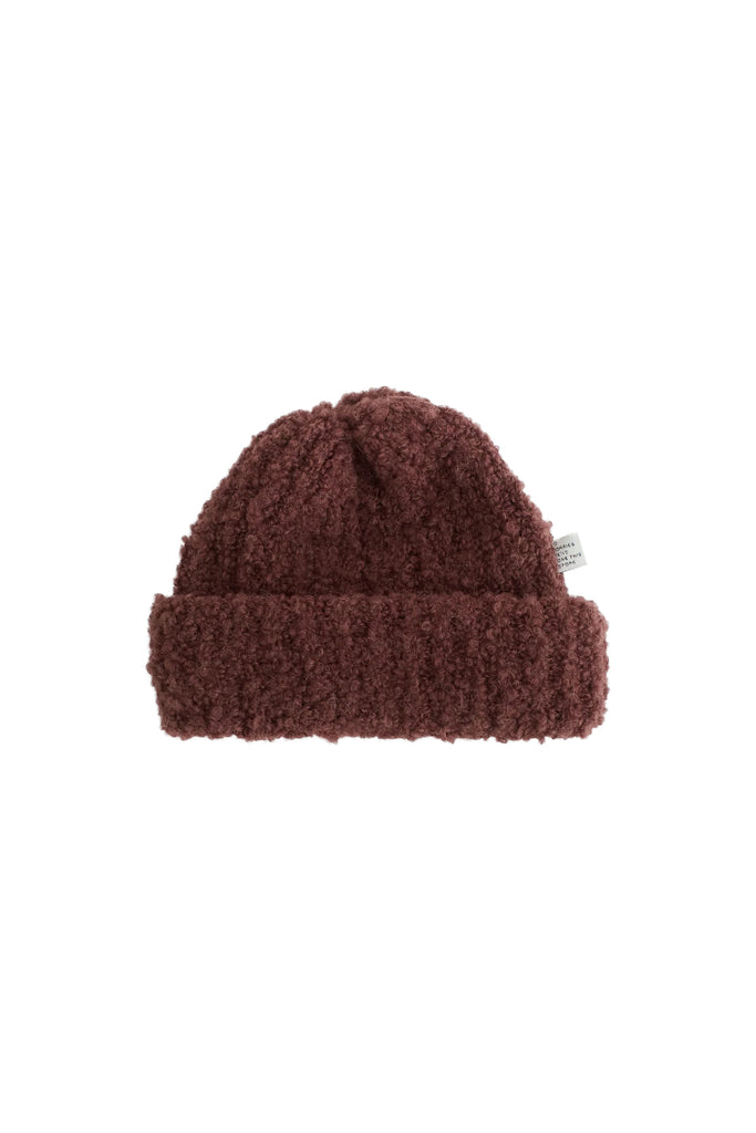Batu Beanie - Burgundy Moose Boucle