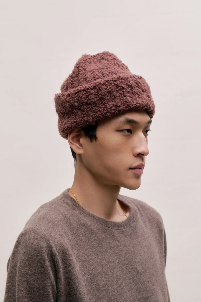 Batu Beanie - Burgundy Moose Boucle