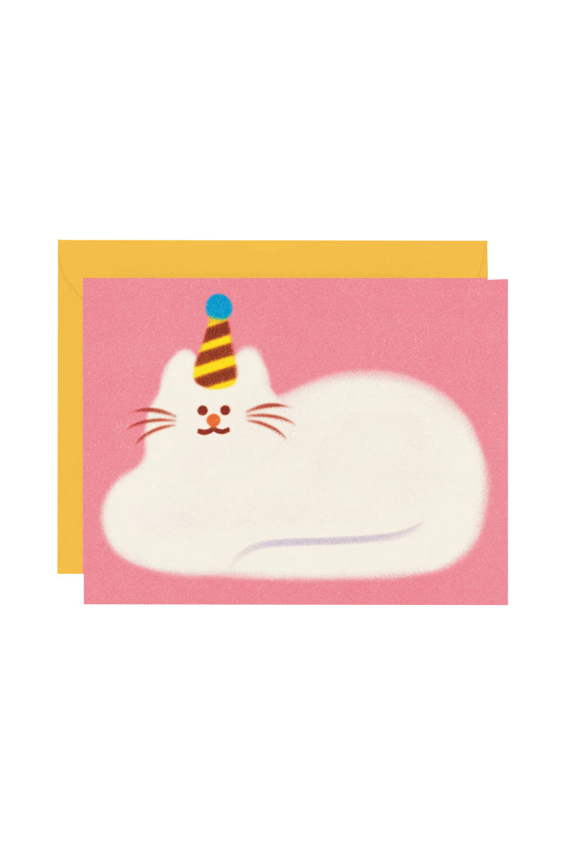 Birthday Cat by Zoe Kim - Greeting Card