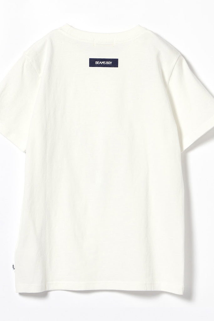 Beams Boy Logo Pocket Tee - White