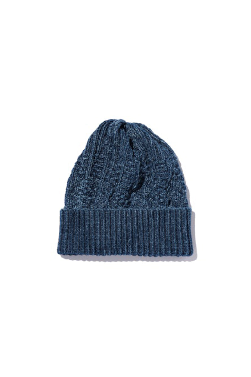 Watch Cap Patchwork-Like Indigo - Dark Indigo