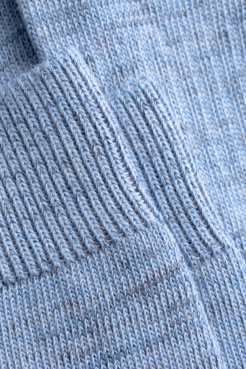 Bykle Heavy Cotton Twist Sock - Bel Air Blue