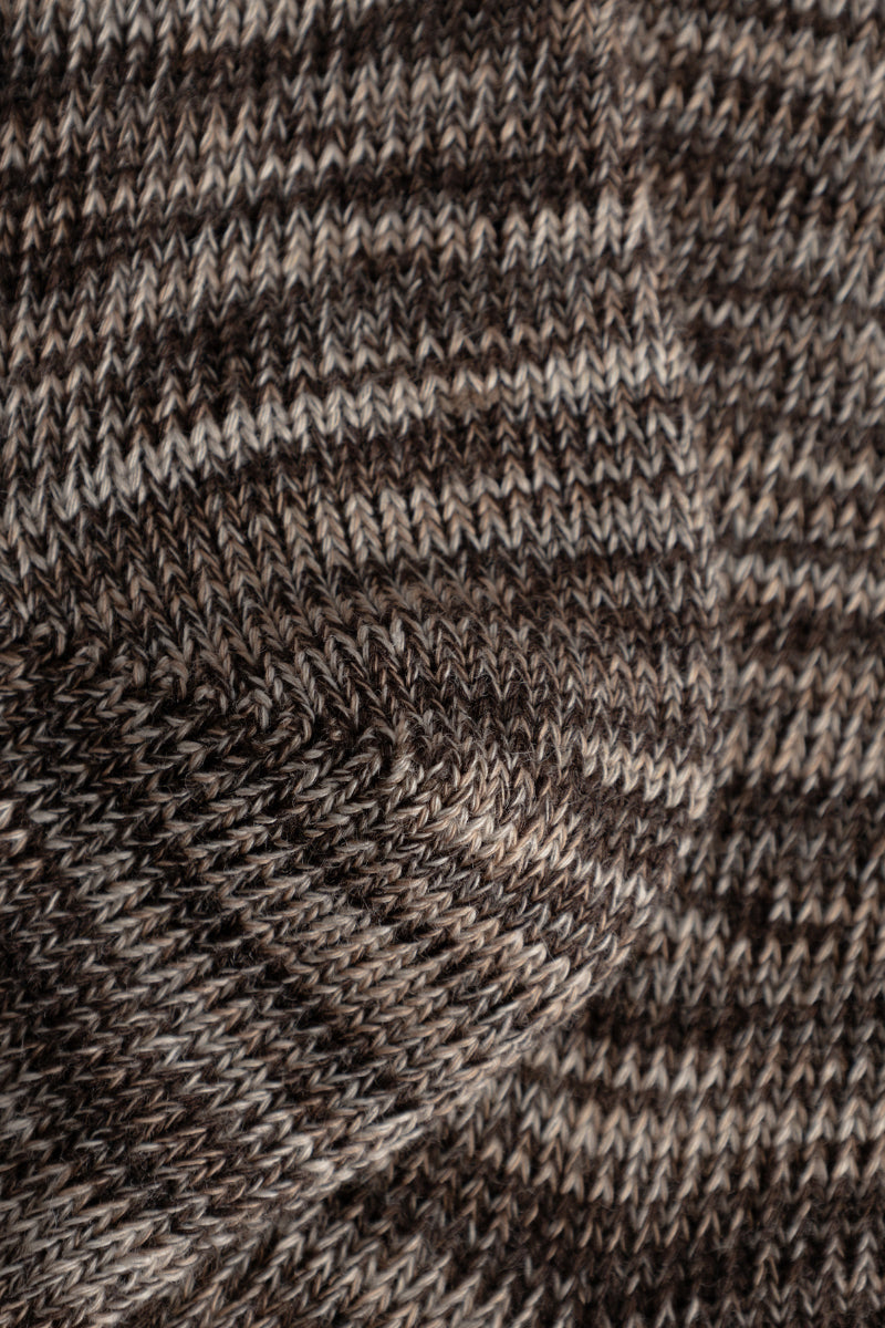 Bykle Heavy Cotton Twist Sock - Seal Brown