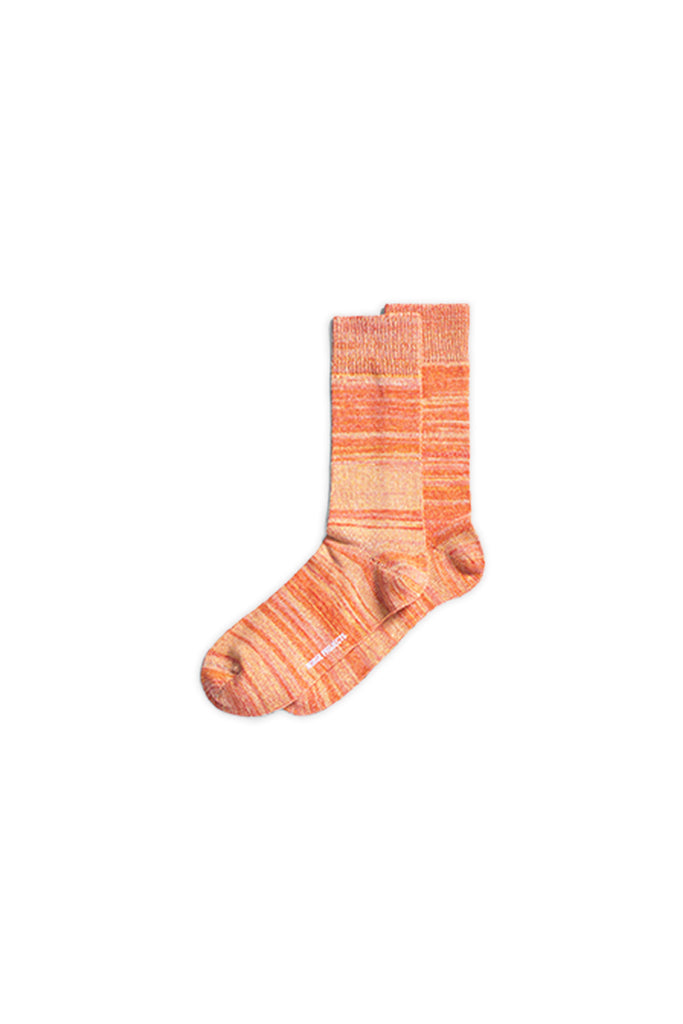 Bark Cotton Twist Sock - Blood Orange