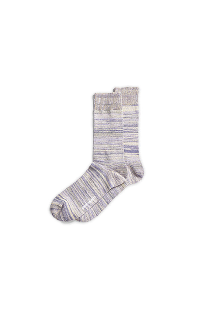 Bark Cotton Twist Sock - Dusk Purple