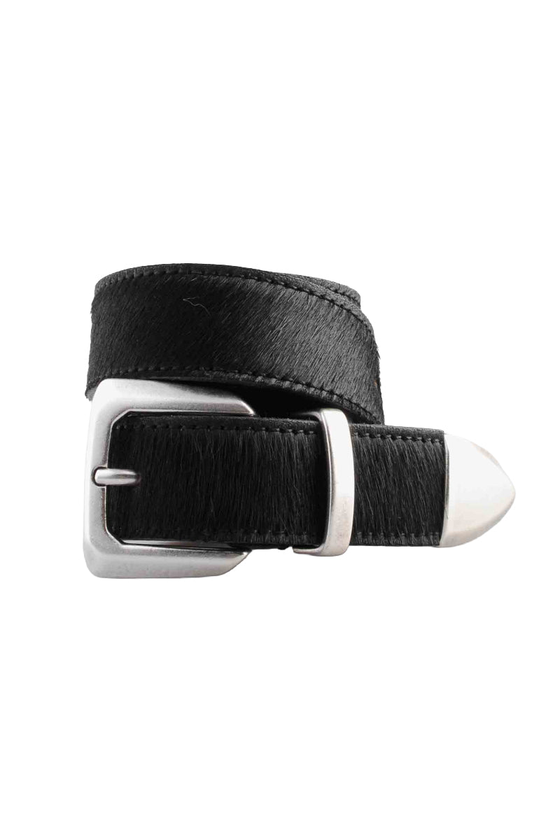 Molebo M2418 Belt - Black Pony Hair