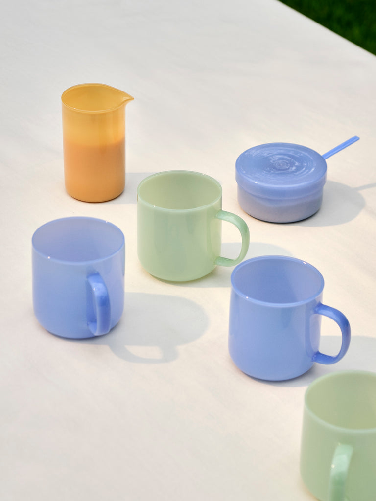Borosilicate Mug Set of 2 - Jade Light Blue
