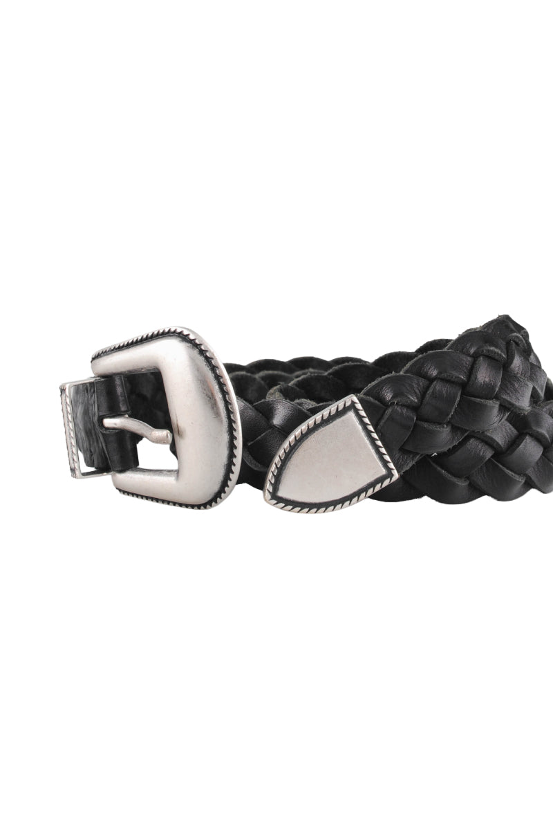 Molebo M2423 Belt - Black Hand Braided
