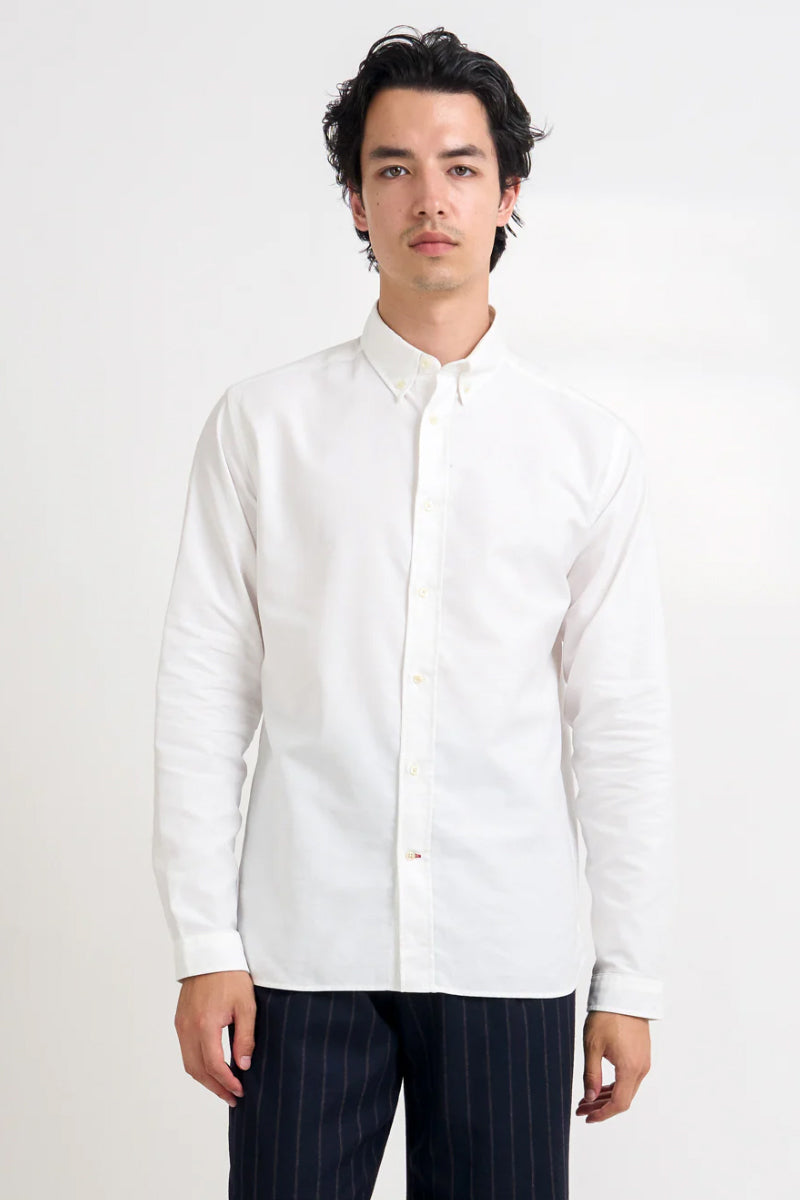 Brook Button Down Shirt - White