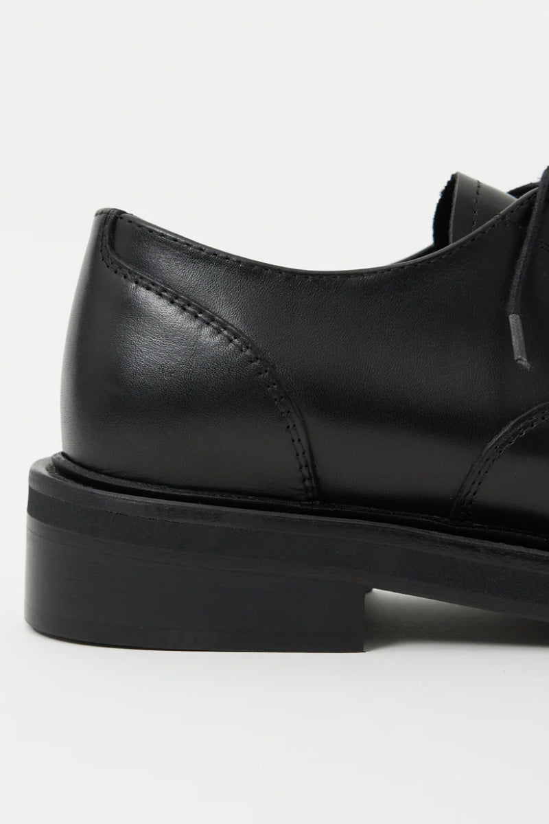 Mid-Heel Derby - Calfskin Black