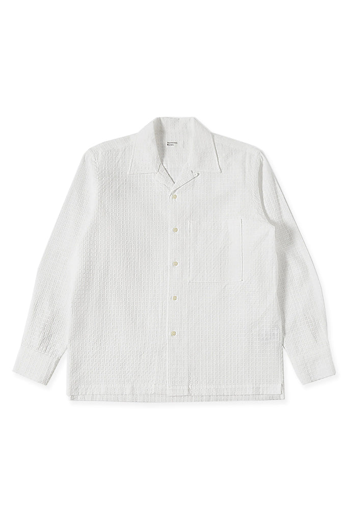 Camp II Longsleeve Shirt - White Delos Cotton
