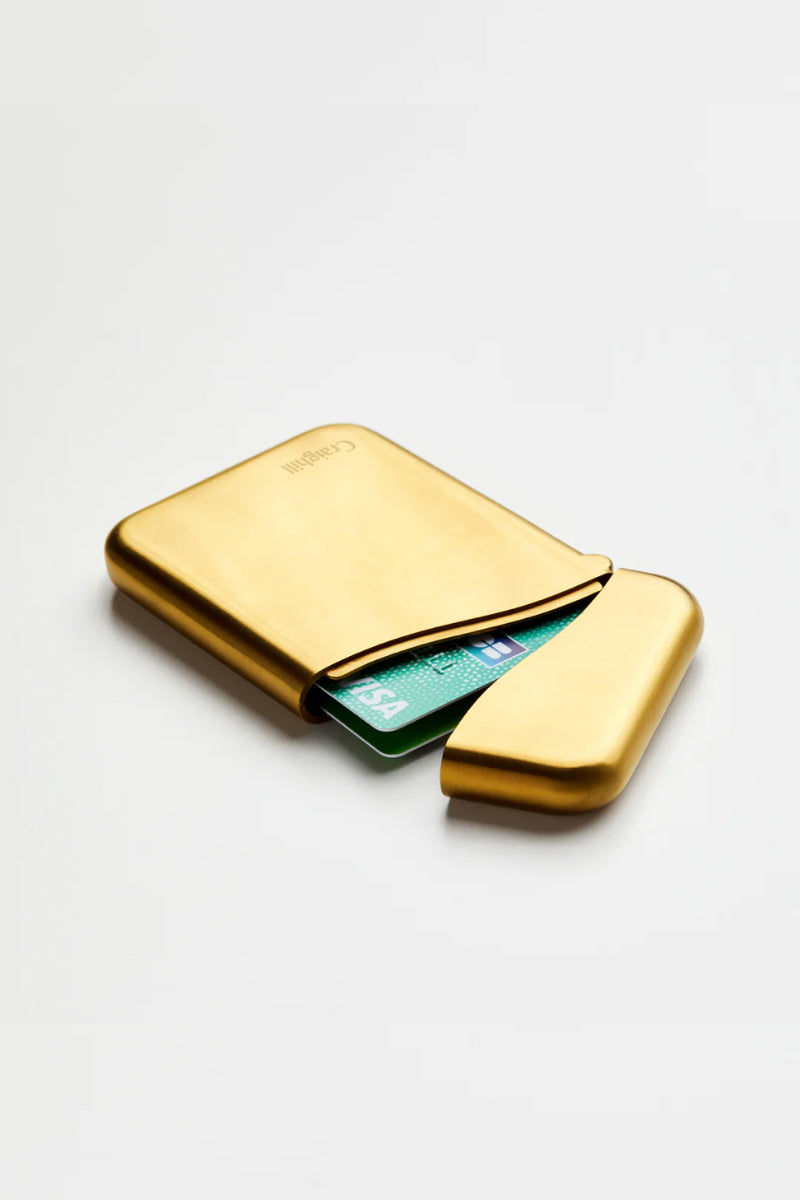 Summit Card Case - Brass