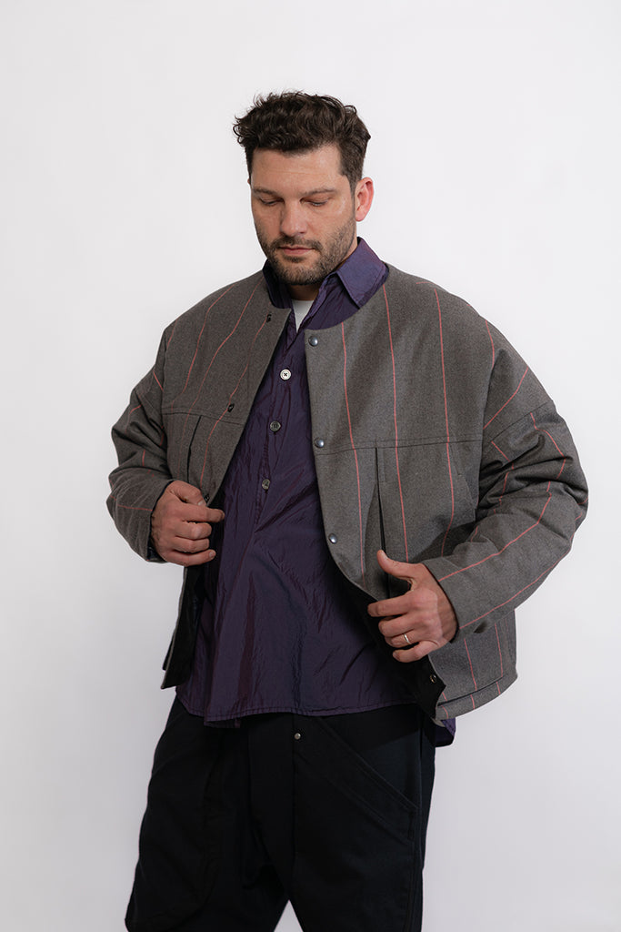 Lauris Brimmers Jacket - Grey and Pink