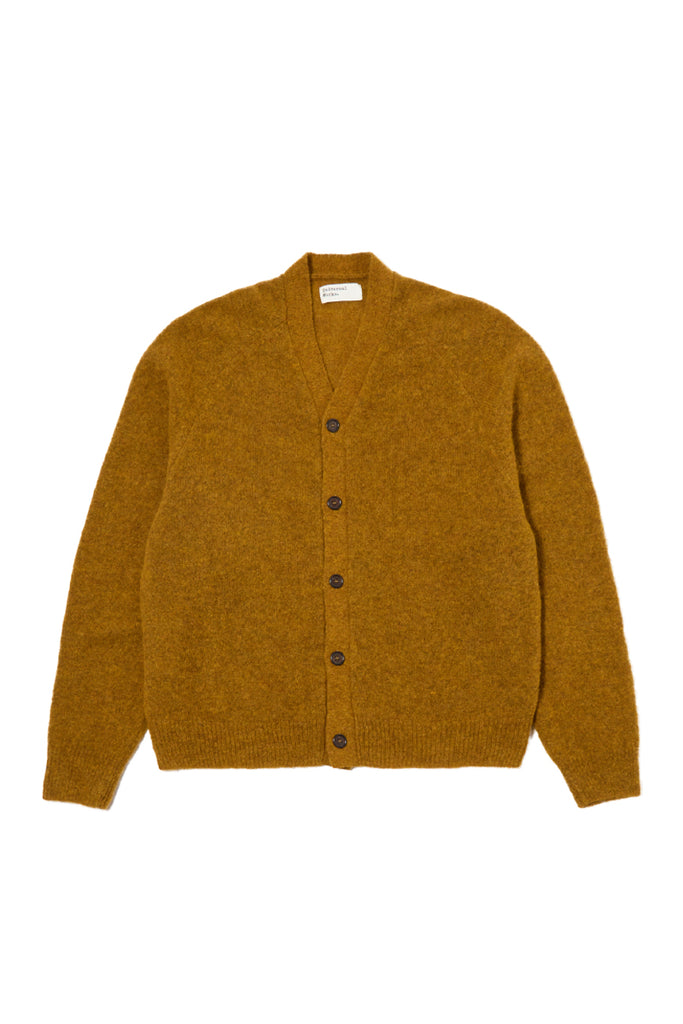 David Alpaca Knit Cardigan - Gold