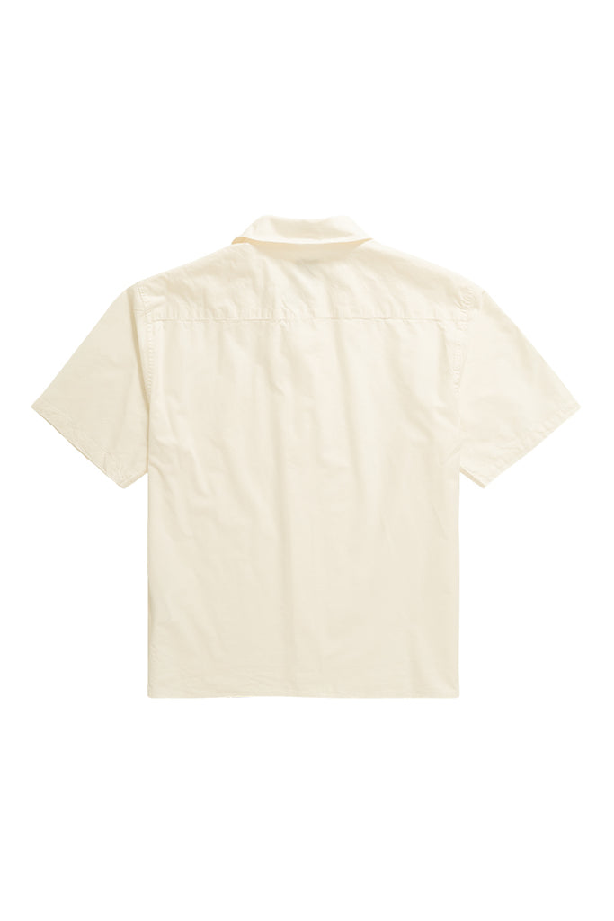 Carsten Cotton Tercel Shirt - Enamel White