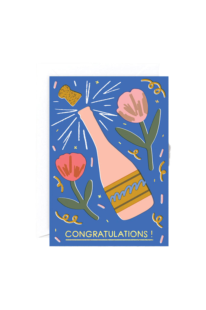 Champagne by Elena Boils - Greeting Card