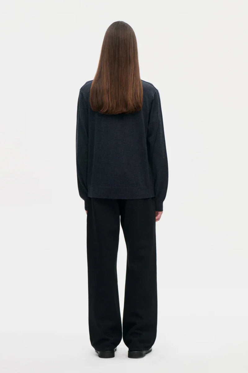 Berner Kühl Merino Wool Polo - Charcoal